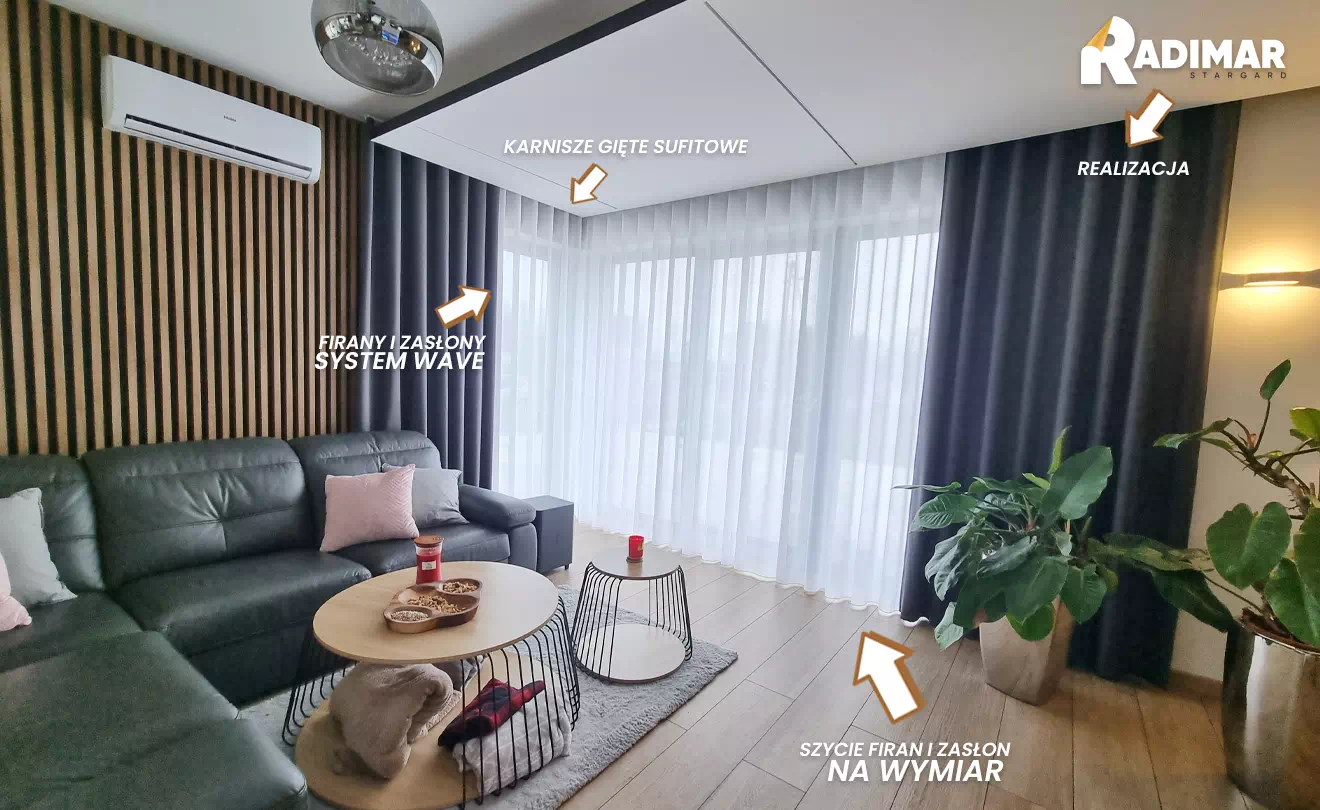 firany i zasłony szyte na wymiar RADIMAR
